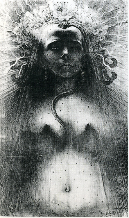 la-catharsis: Jean Delville - The idol of perversity (1891)