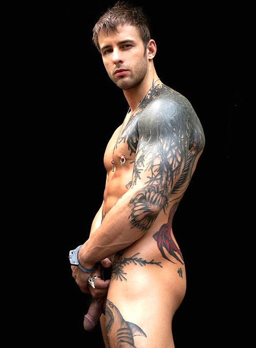 Exceptionally handsome man, with extraordinarily awesome ink work.