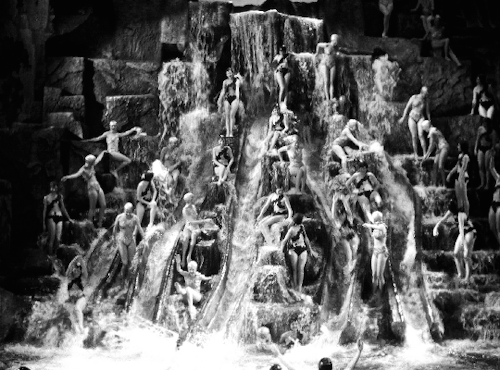 movie-gifs:Busby Berkeley’s trademark Human Waterfall from Footlight Parade (1933) dir. Lloyd Bacon