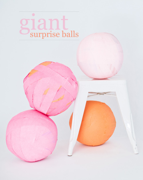 DIY Giant Surprise Balls. You unwrap the giant balls and there are little gifts in each layer. When 