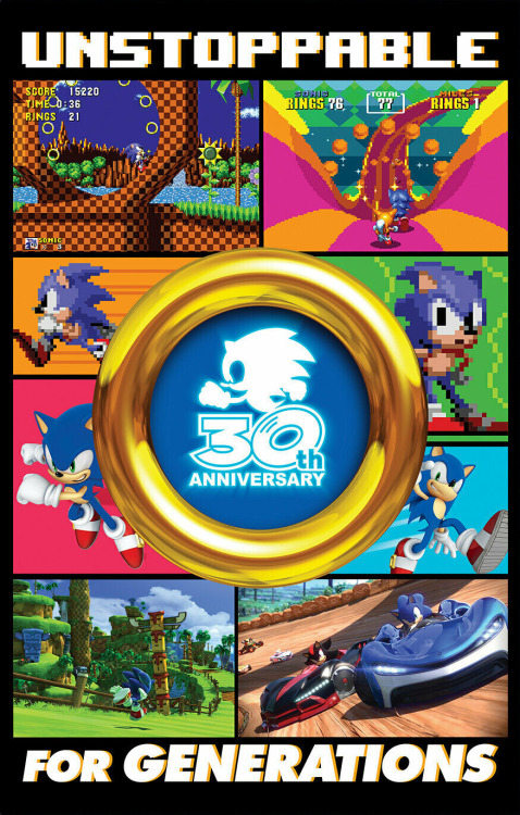 aawesomepenguin:Check these out! Some new Sonic 30th Anniversary Promotional art has been uncovered!