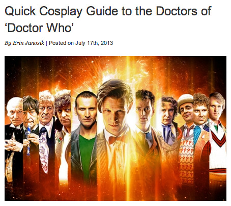 doctorwho:  You should click through to read Anglophenia’s Quick Cosplay Guide