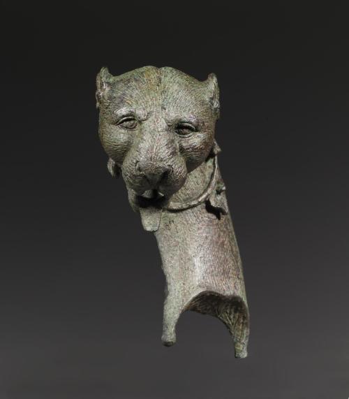 Panther-head armrest decoration from a couchGreco-Roman, Hellenistic Period, 2nd-1st century B.C.bro