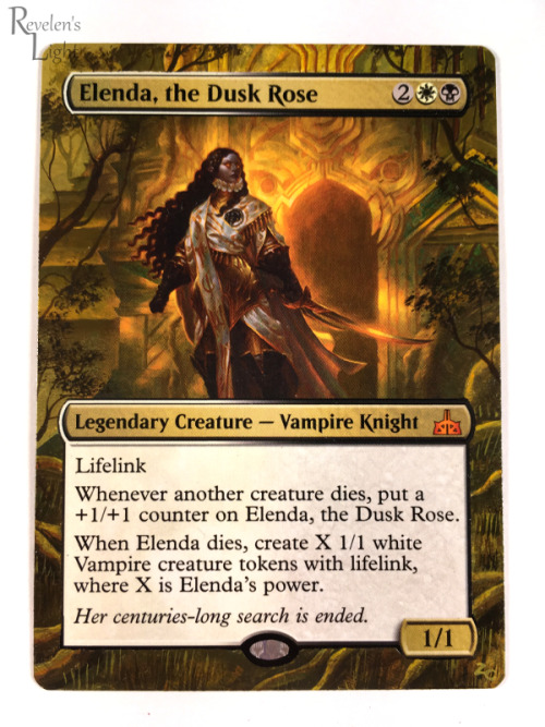 revelens-light: Ebay LinkDrafted this, but sadly didn’t get to cast her even once in any game.