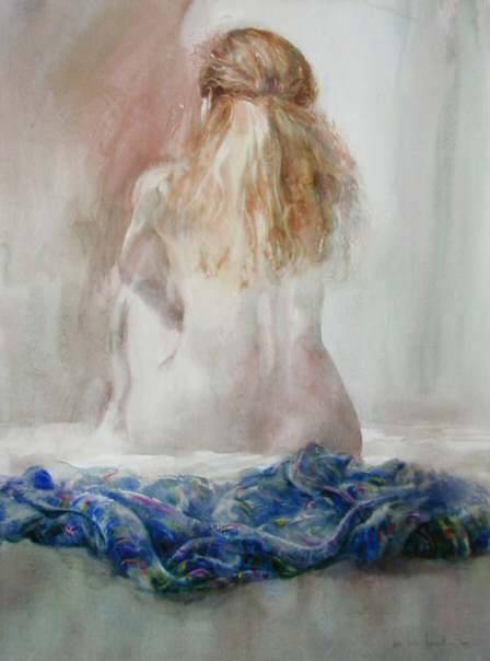 artbeautypaintings:  Nude blonde - Jean-Louis Morelle 