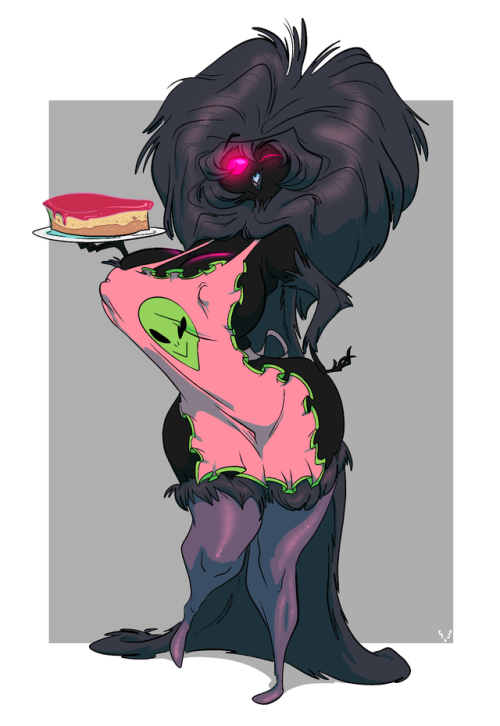 slewdbtumblng: Entry for Lewd-acri’ Bake Sale collab. Featuring your dearest fluffy adoptive cryptid mom.  mama! <3 <3 <3