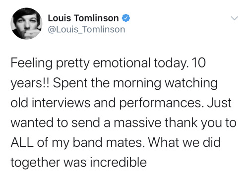 dailytomlinson: Louis on Twitter - 23.07