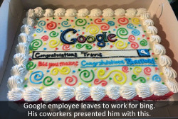 mikalhvi:  full-onrainstorm:  WHAT WOULD POSSES YOU TO LEAVE GOOGLE FOR BING  &ldquo;Did you mean: Congratulations TRAITOR!&rdquo; that’s fucking priceless. 