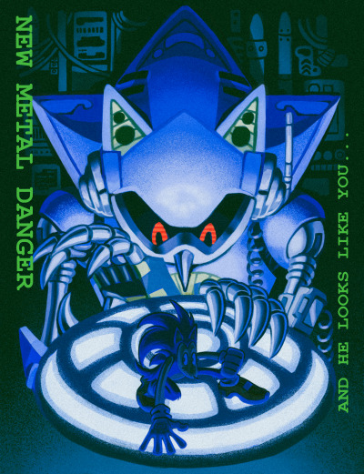 Neo metal sonic card by MechatheTecha