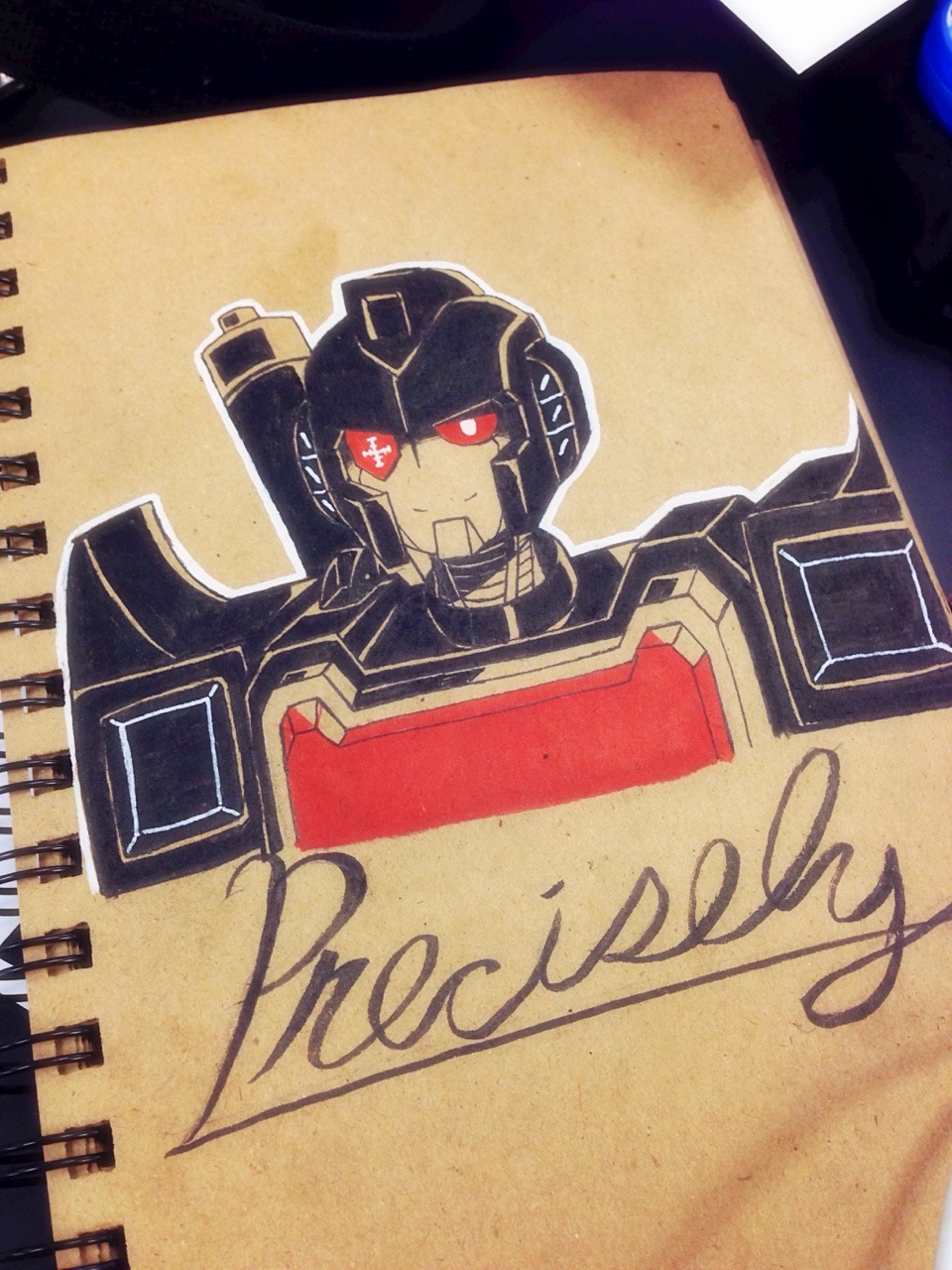 bluenovasart:  (Wip) I’m starting to liking my brown paper sketchbook more.