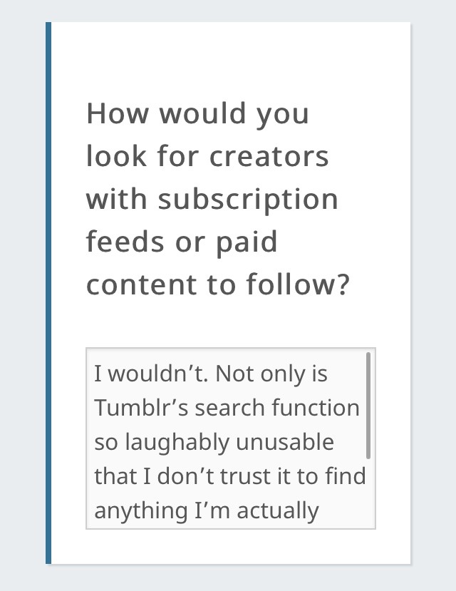 ironwoman359:chalkymints:hauntedfalcon:postplus:Hi There 👋As you might have noticed, we’re beta-testing something new: Tumblr Post+. What’s Post+? A big deal, for starters. Post+ is our new subscription feature that allows you to use our existing
