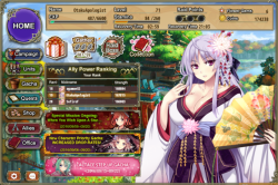 hentaielite:   Flower Knight Girl is a casual JRPG. The game is free to play on  Nutaku, playable on your PC internet browser. If you  read Neovictrix’s review on Idol Wars, this game is disturbingly similar  with some near-identical mechanics, save