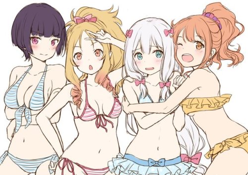 heckacuteanimegirls:  夏コミ受かってたらエロマンガ先生でも何か作れたらなぁっていうラフ  