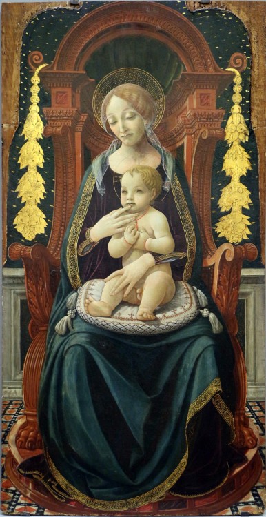 koredzas:Baldassarre di Biagio - Madonna Enthroned with Child. 1480