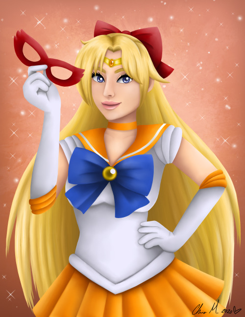 endless-fantasy-art:Sailor Venus fan art I made a few years ago and touched up.