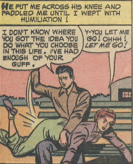 patriarchsthings: patriarchsthings: This is from Sweethearts 121, May 1953. These were romance comic