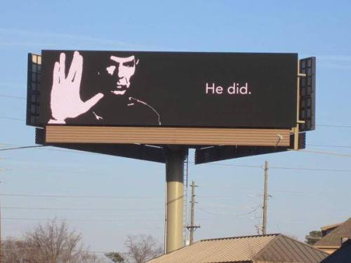 lumos5001:startrekker-runner:Billboard in Atlanta, Georgia, United States.  this is the greatest thing in the history of things