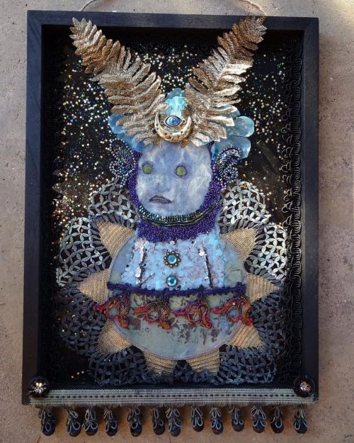 “Fantastic Moon Moth” - a mixed media assemblage collage. Inspired by the Luna Moth and daydreaming 