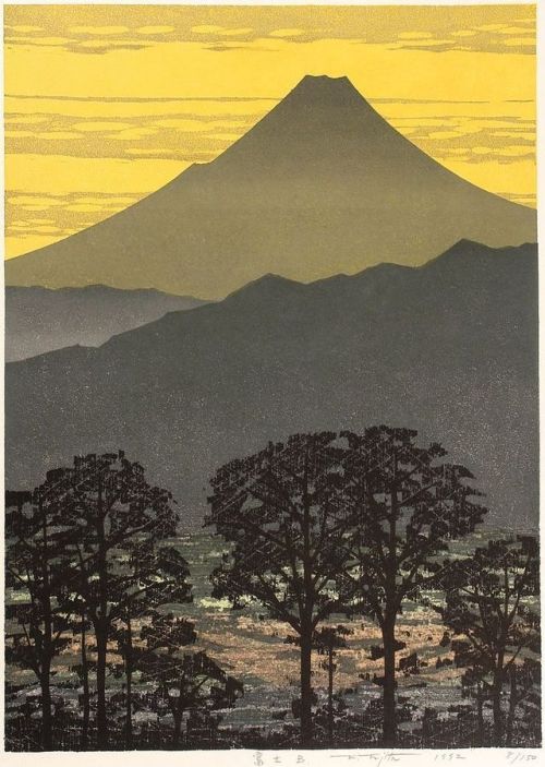 fujiwara57:“ Mount Fuji”, 1992, deKitaoka Fumio 北岡文雄 (1918 - 2007).