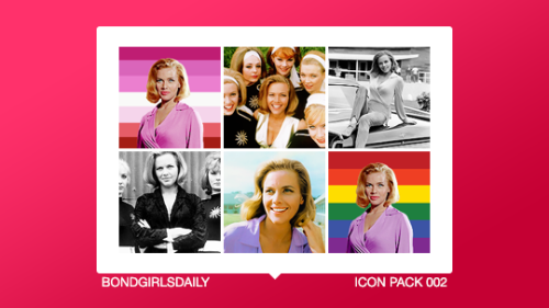ICON PACK 002 FROM BONDGIRLSDAILY. Happy Pride Month! As an lgbt fan of James Bond, reclaiming the p