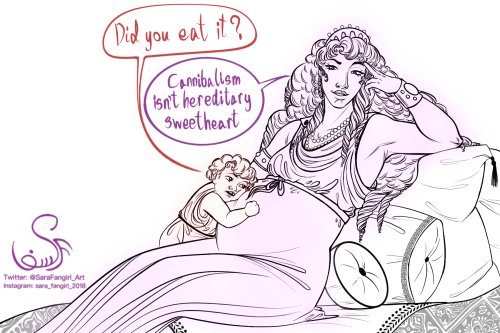 Ares And Hera (pregnant With Ilithyia).