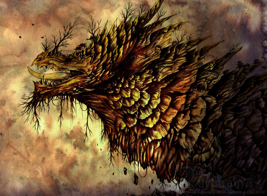 dailydragons:  Colossus Dragon by Collette J Ellis (website | DeviantArt | blog | Facebook)