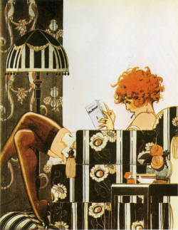  C. Hérouard, La Garçonne At Home, 1925. Originally Printed In La Vie Parisienne.