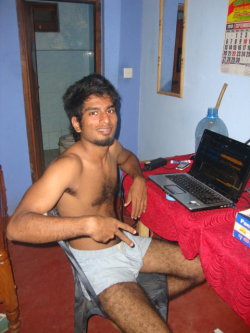 desigaydicks:  He is Straight , Cricket Team Captain of my college .. Such a Manly Stud …. He’s always semi nude in his Hostel(I mean without shirt or mostly with undie) .. After convincing him a  lot … I Clicked this pic .. It is special for me