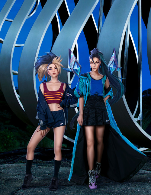 xsirboss:   Akali and Kaisa for Elle Singapore