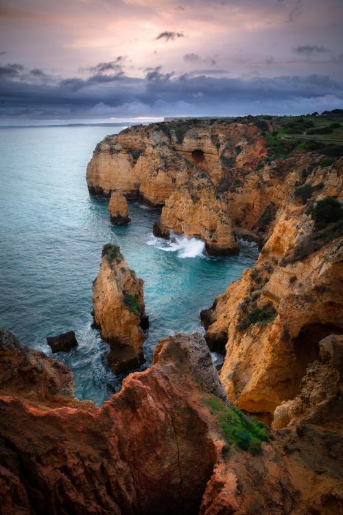 earthpictureshere: Sunset in Algarve, Portugal [3652x5475] [OC]