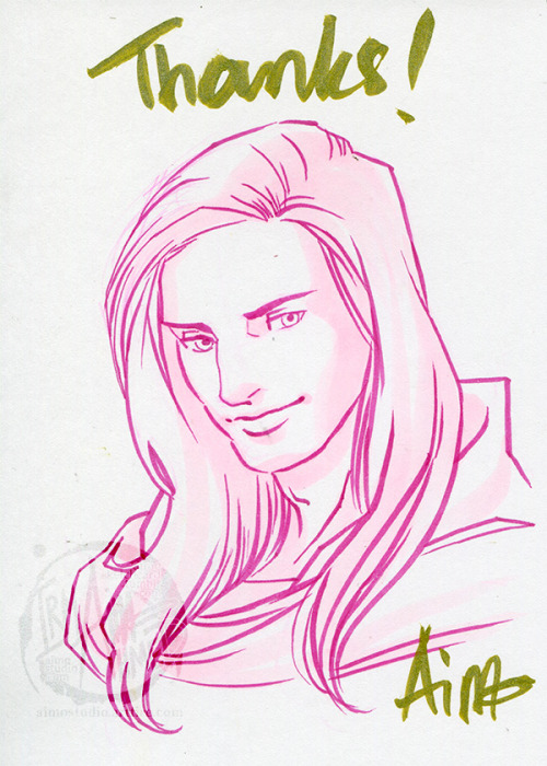 (Complimentary sketches included in recent shipments from my online store)These store purchases (lin