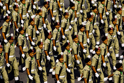 unrar:  Soldiers march in a National Day parade in Kuala Lumpur, Paul Chesley. 