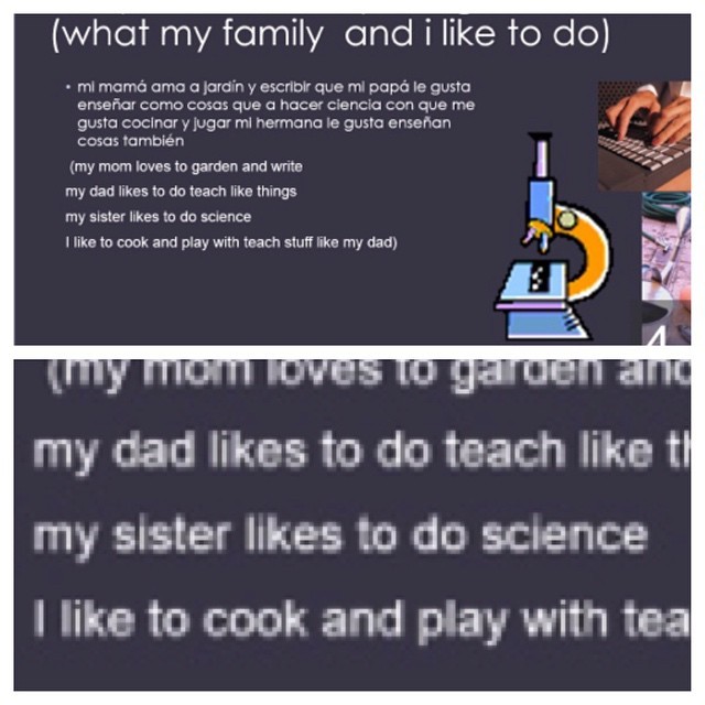 How much of a geek are you when the one thing your little sister describes you about