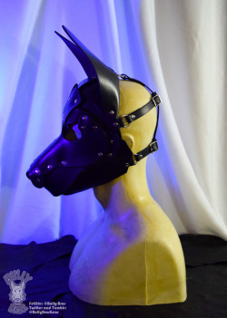 bullybrosgear: Some more pup-licious shots! We are now considering offers over 軸 via  bullybrosgear[AT]gmail[dot]com till  6/3/2017. This comes with optional pick up at BLFC 2017! 100% thick leather, this puppy play mask was made completely in house.