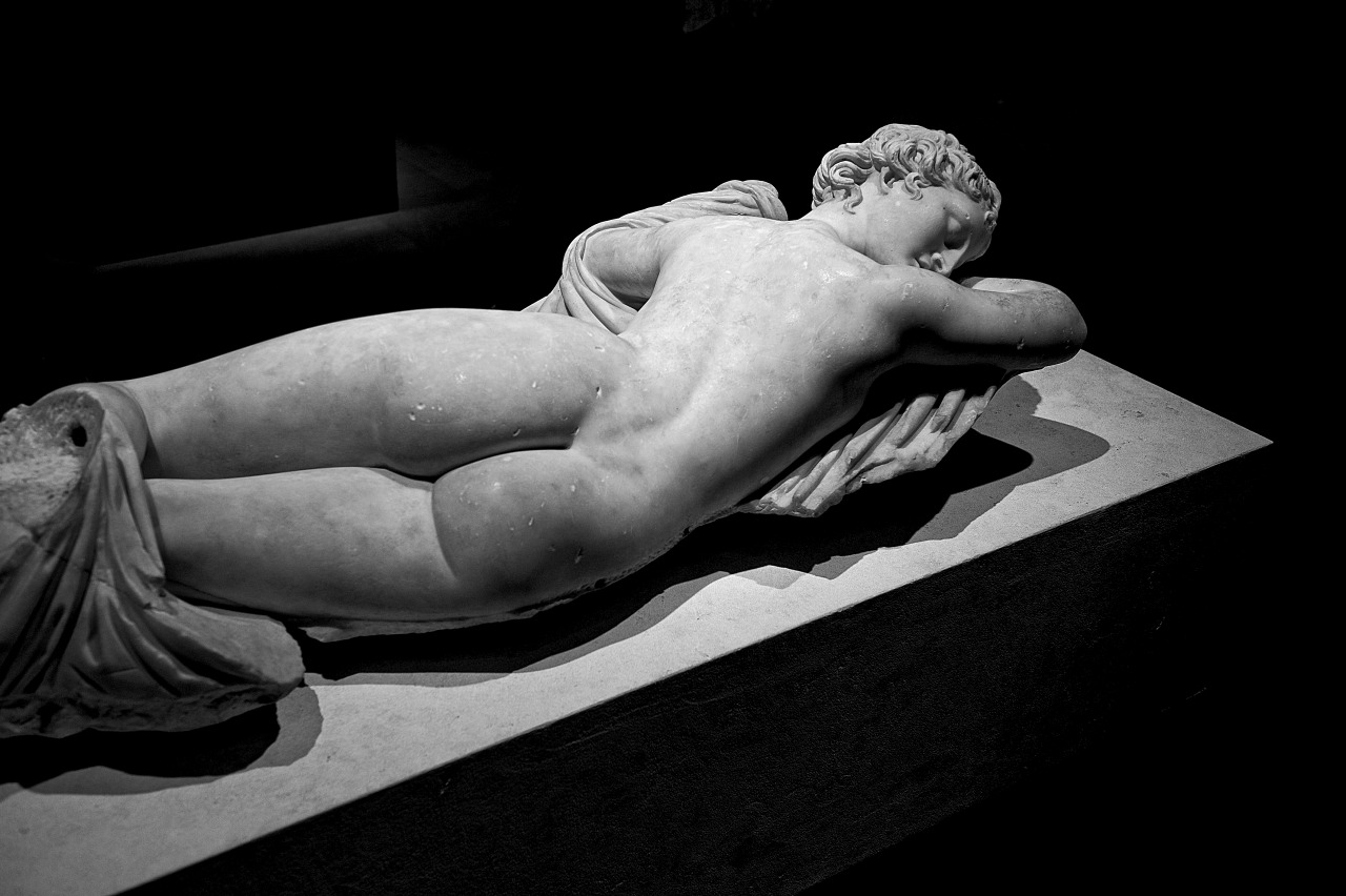 mp-a:  the hermaphrodite, Museo Romano, Rome, Palazzo Massimo. All rights reserved