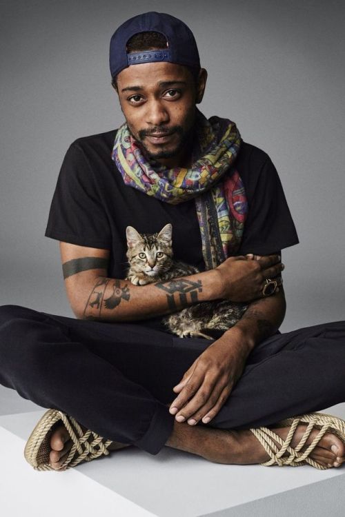 cuteboyswithcats: Lakeith Stanfieldreblogged from kittenskittenskittens, suggested by lady-halibuts-