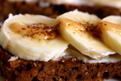 littlesunnyday:  littlesunnyday:  Breakfast: warm homemade vegan banana bread with homemade soy yoghurt, banana, peanut butter and an autumn sprinkle of cinnamon. Perfection?  This beauty was too good to forget… :) homemade banana bread is the best