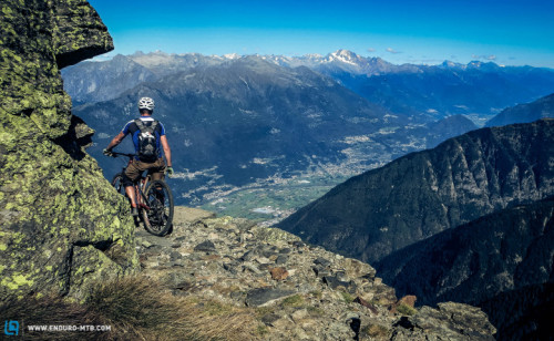 enduromtbmag: View from Monte Legnone to the Valtellina Valley