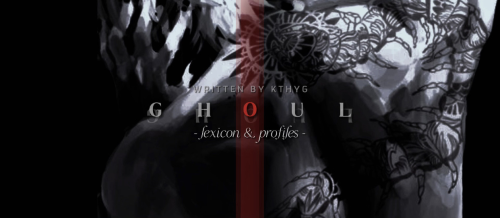 Ghoul. (lexicon & Profiles)