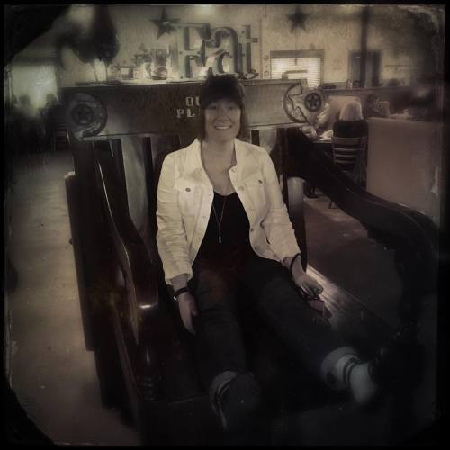 <p>Part two. Me. #lilytomlinchair  (at Our Place Restaurant Burleson)</p>