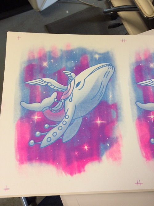 Riso print of the Windfish! I like how these came out