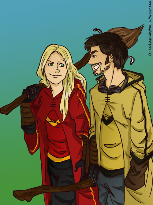 hookedonwetcolin:  ofwarlocksandgayness: Once Upon a OUAT x HP crossover  The OUAT Armada in Hogwarts ———— © hookedonwetcolin Do not remove the copyright or repost without permission.