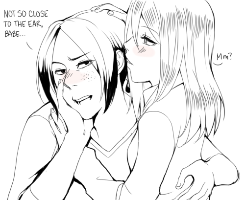 twilightrayne:  oldroyalcouple:  i was debating on whether i was going to make something nsfw with this prompt, but i think christa would be better in the teasing department how dainty USING CUTENess 2 tease dang this might be in continuity with all the