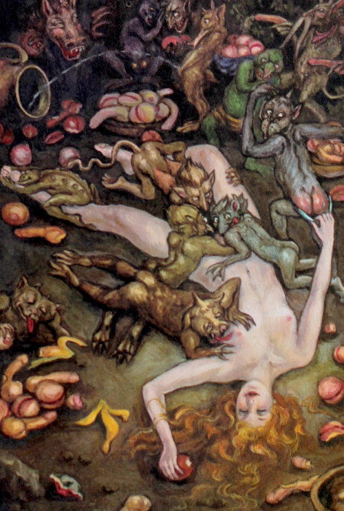 Kinuko Craft, ‘Laura Succumbs’, from “The Goblin Market” by Christina Rosset