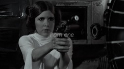 kaciart: annakiinn:  I am one with the Force, the Force is with me  RIP Carrie. You’ll always be in our hearts. 