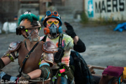 At the very end of the summer, it was time for another larp. This one was part of the larp campaign Blodsband Reloaded, or BBR, in Stråssa Gruva, Sweden. An old mine turned airsoft haven, it is the ideal spot for a post apocalyptic larp, and we went