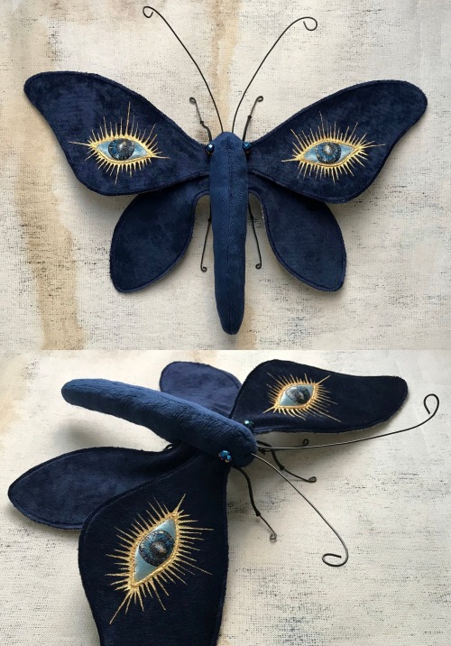 sosuperawesome:Moth Soft SculpturesLarysa Bernhardt on Etsy