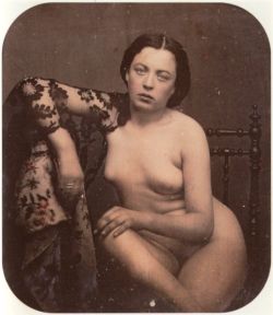 historicaerotica:  French stereo nude, ca. 1850                         
