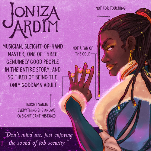 We caught up with my backlog, so now these’ll get posted as I finish them. Today I present Joniza, w