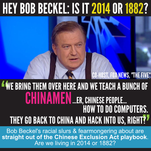 Bob Beckel’s non-apology for saying “Chinamen” on air is not going to fly. Ted Lie